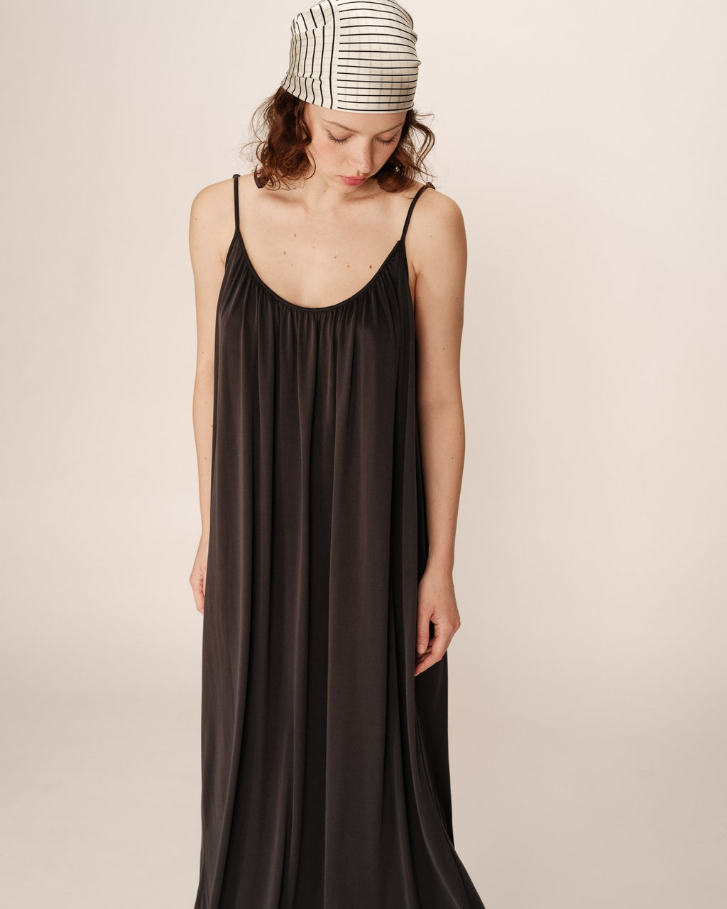 Robe Longue Pivoine - Anthracite