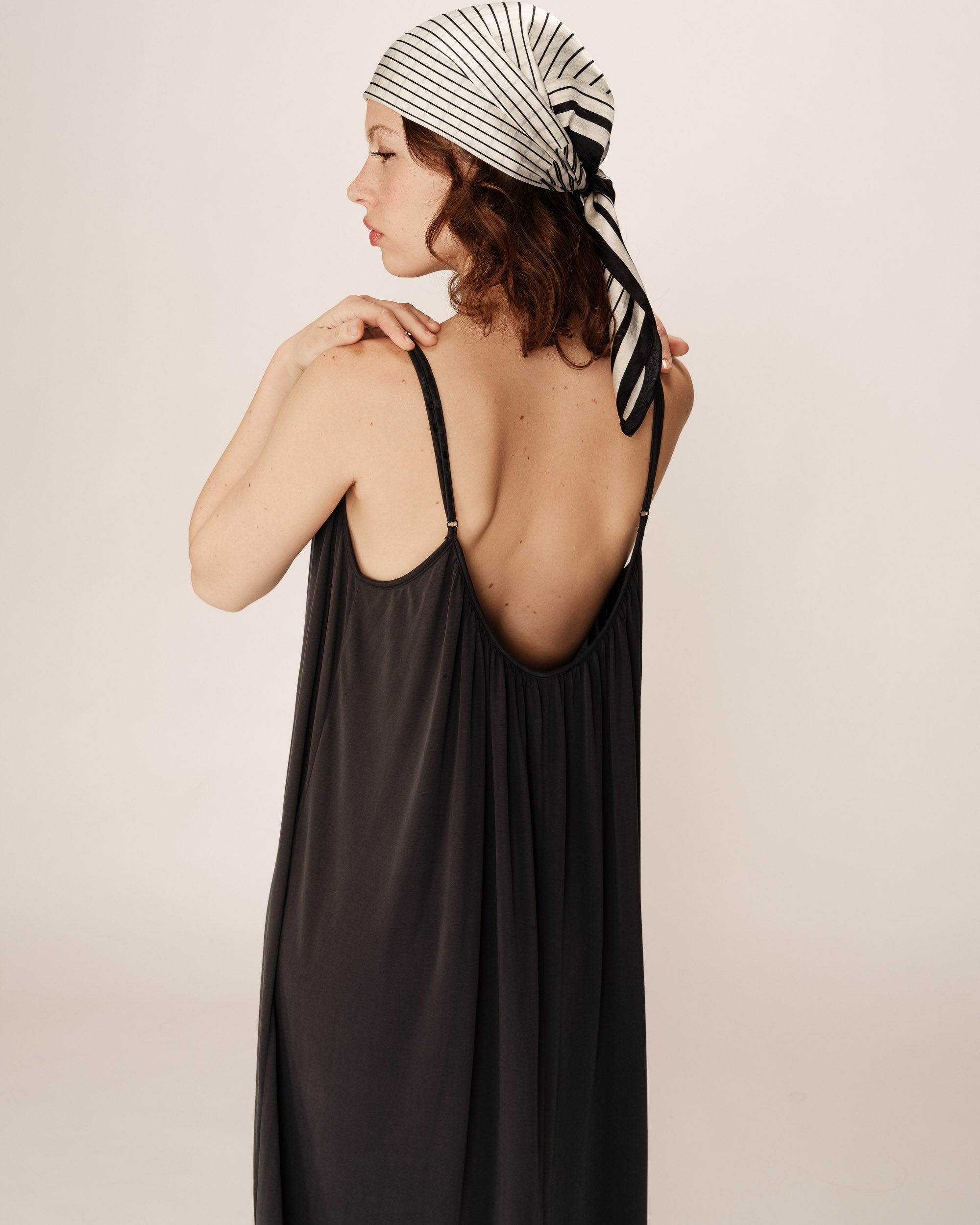 Robe Longue Pivoine - Anthracite