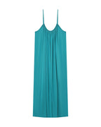 Robe Longue Pivoine - Aqua