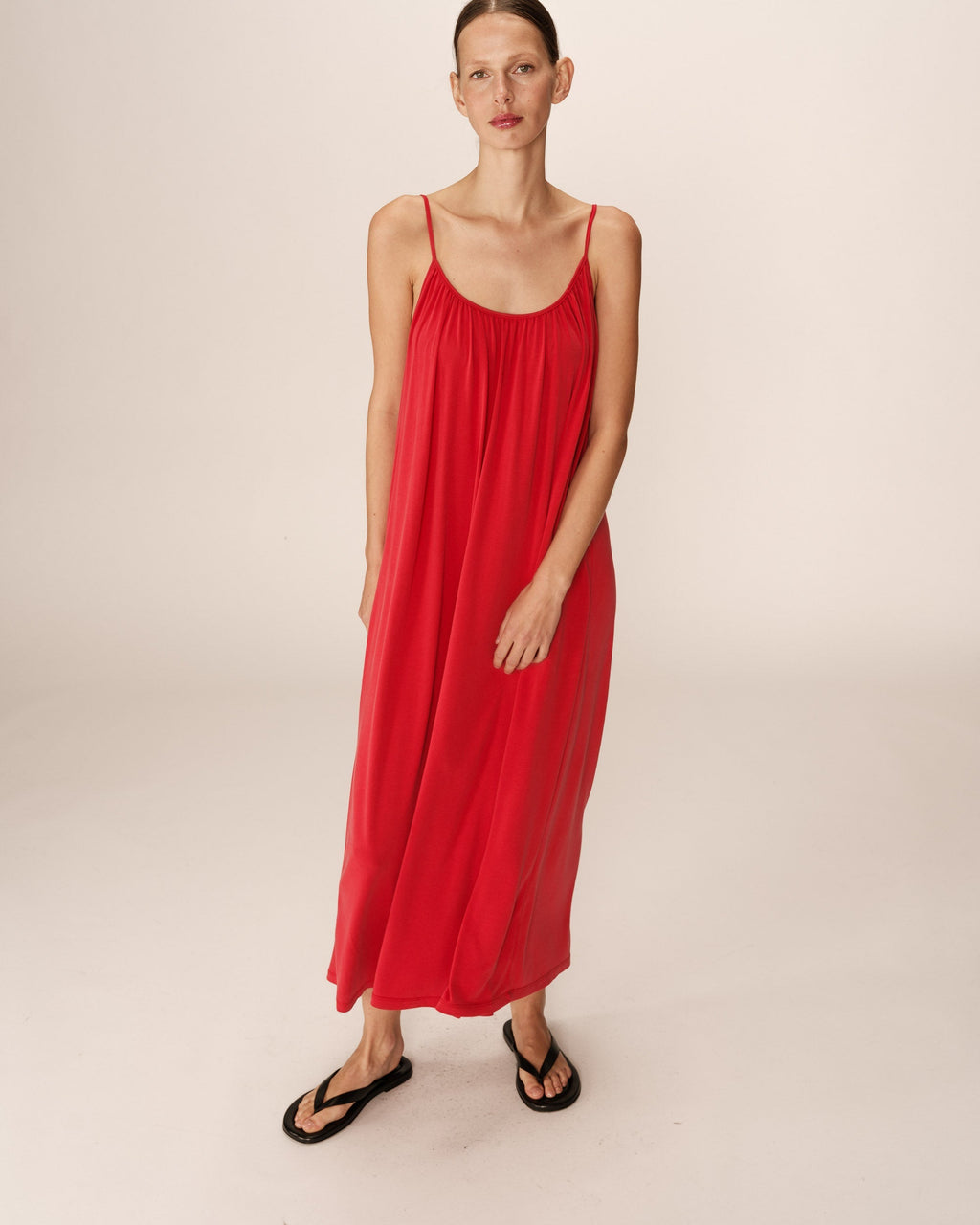 Robe Longue Pivoine - Framboise