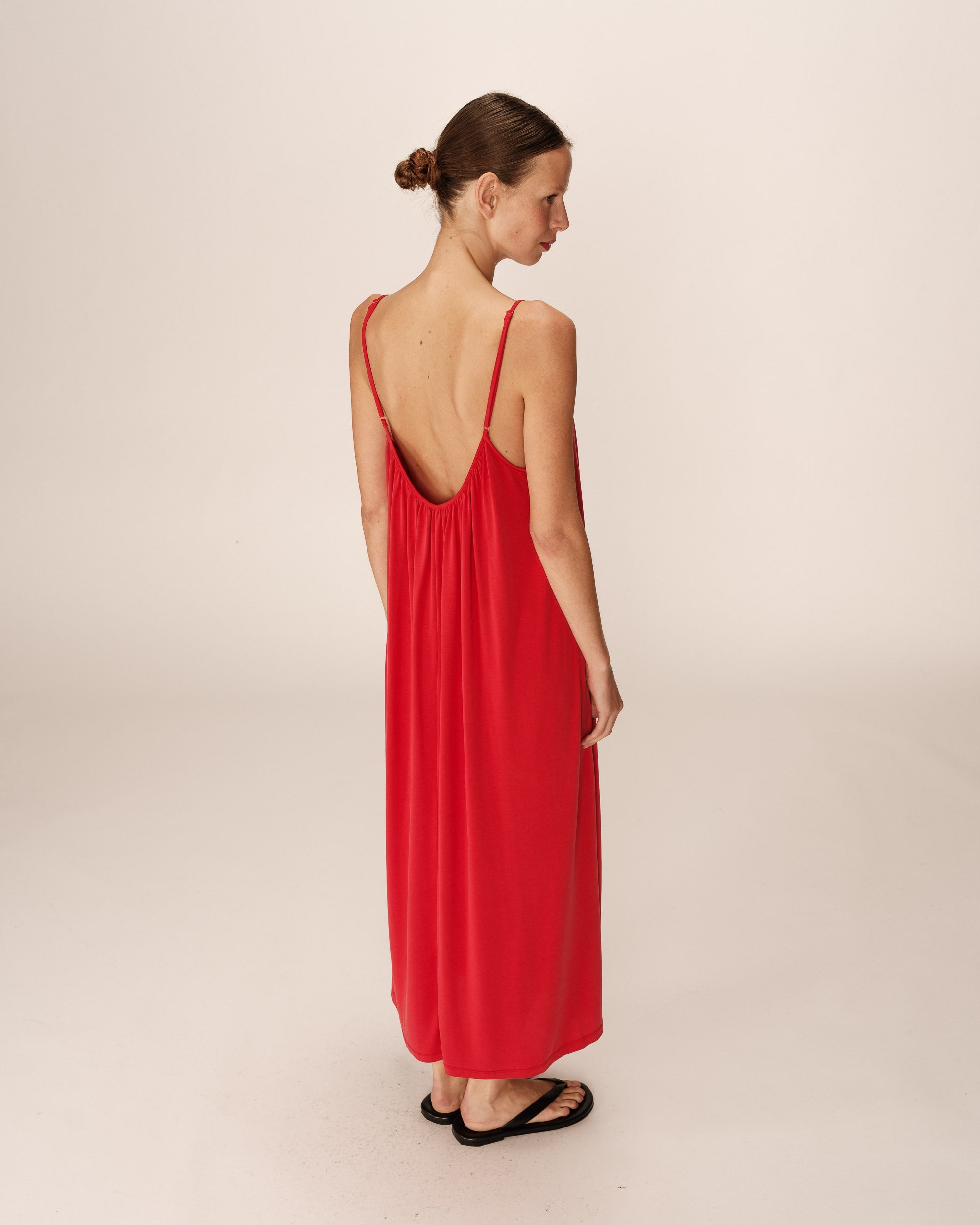 Robe Longue Pivoine - Framboise