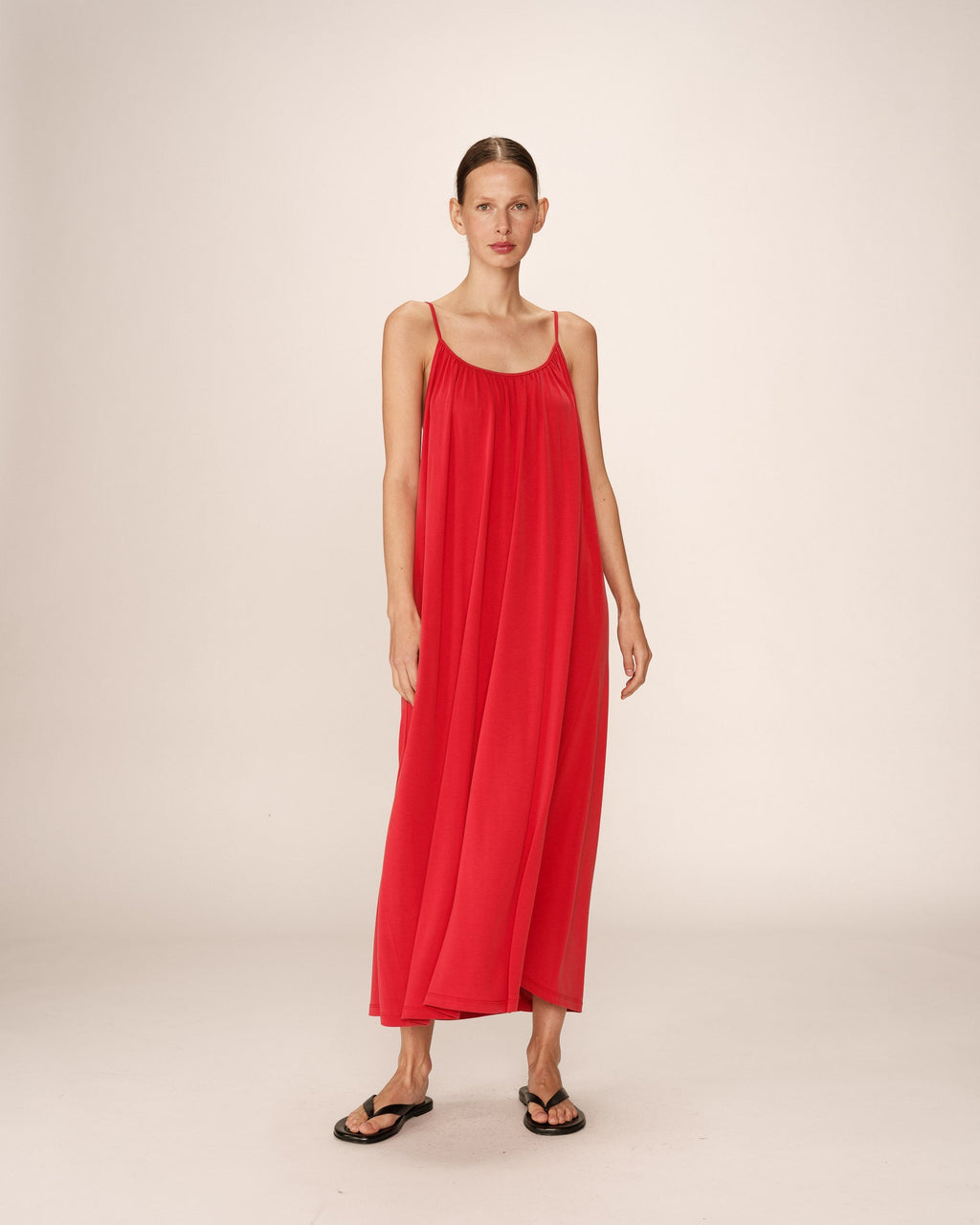Robe Longue Pivoine - Framboise