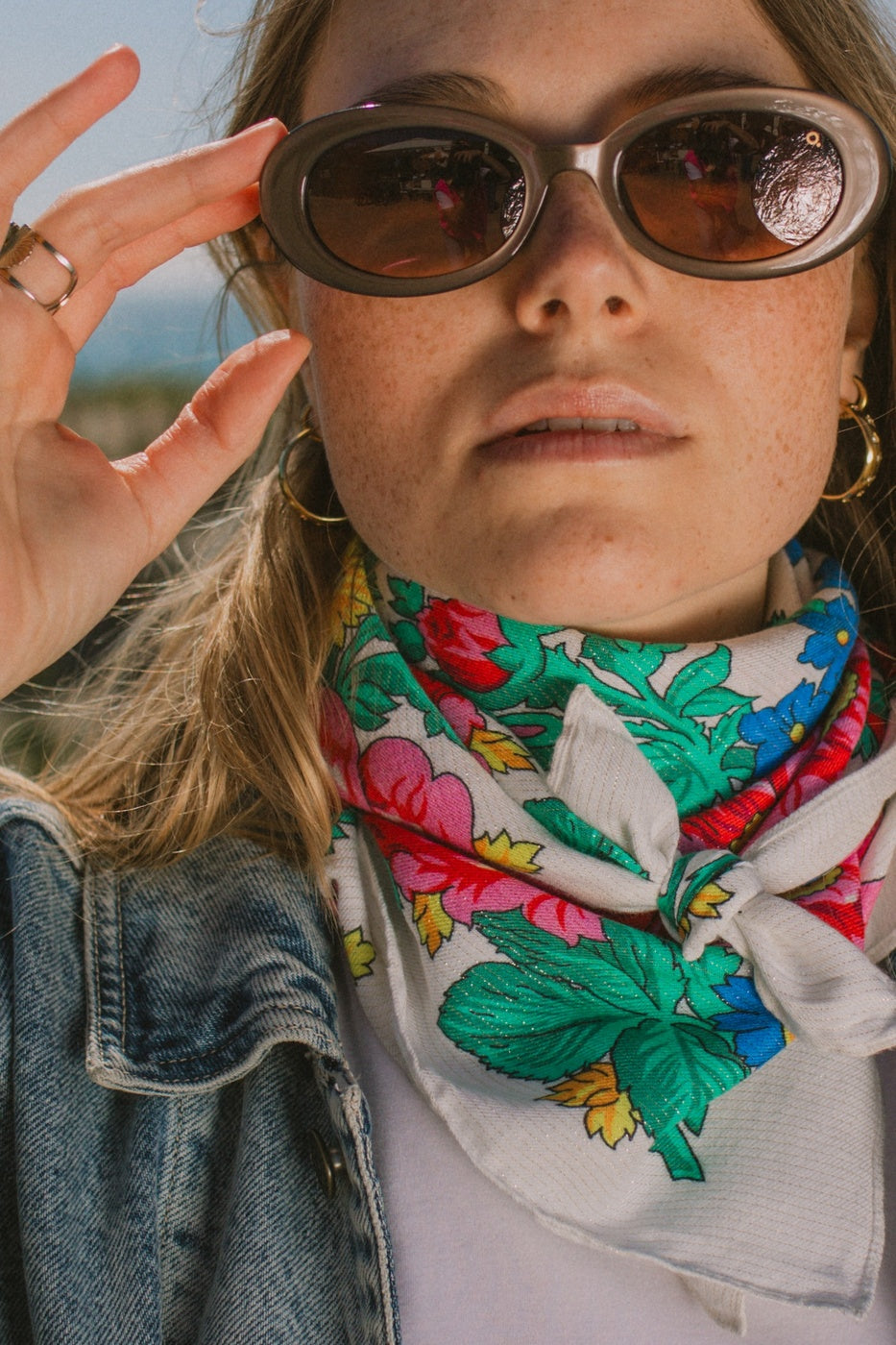 Foulard Pivonka - Blanc