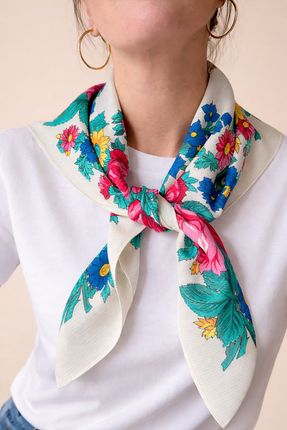 Foulard Pivonka - Blanc
