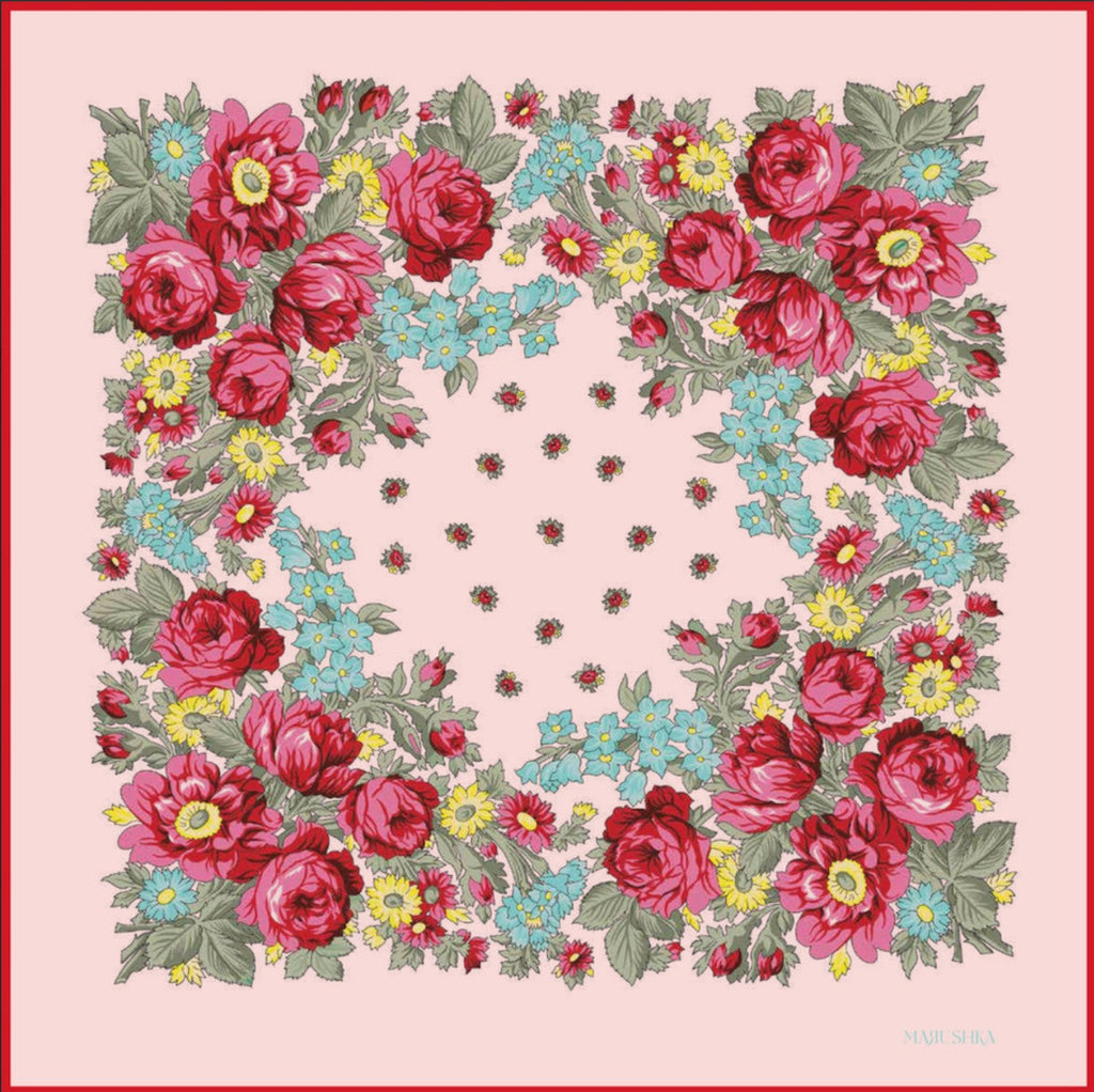 Foulard Pivonka - Rose