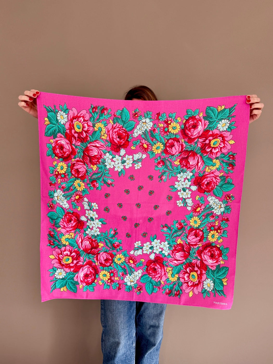 Foulard Pivonka - Rose