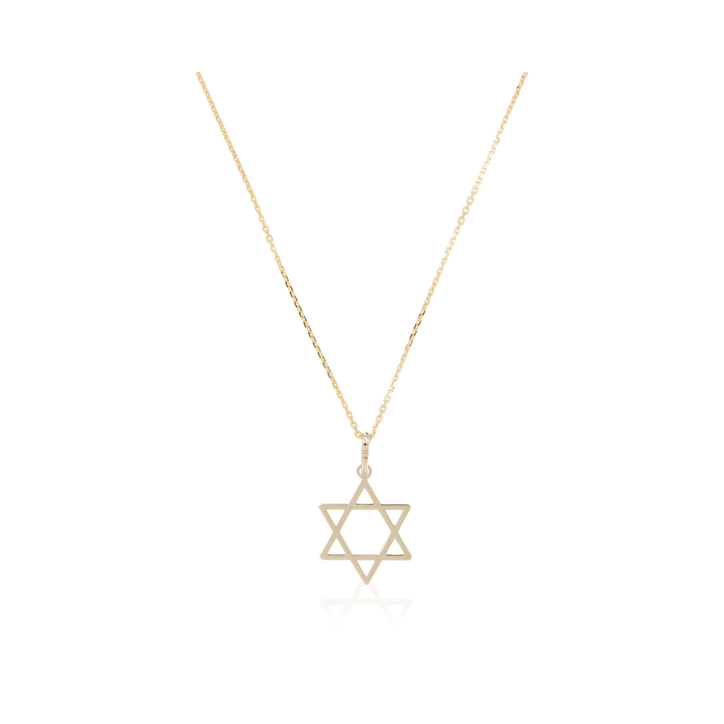 Pendentif "Etoile De David" Or Jaune 375/1000