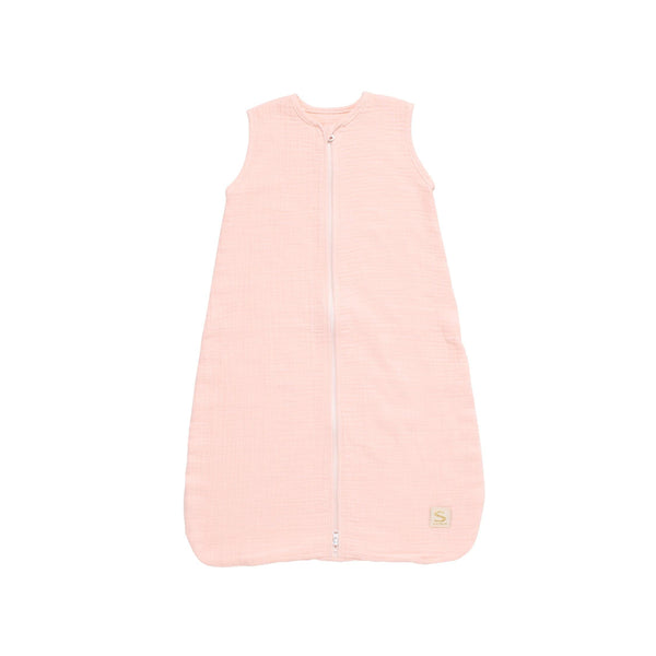 Gigoteuse D'Été Bébé En Double Gaze De Coton - Rose