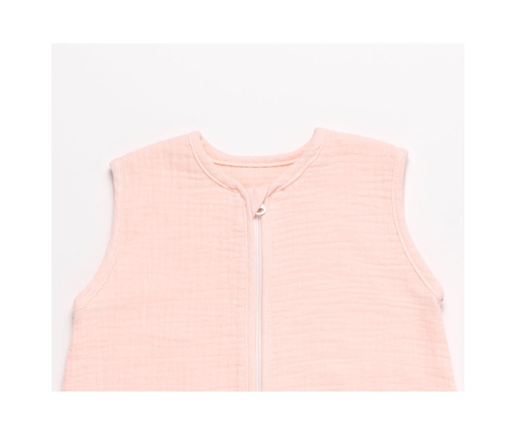 Gigoteuse D'Été Bébé En Double Gaze De Coton - Rose