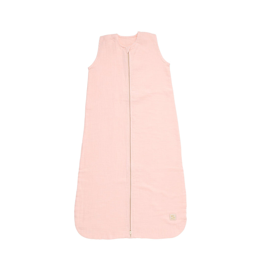 Gigoteuse D'Été Bébé En Double Gaze De Coton - Rose