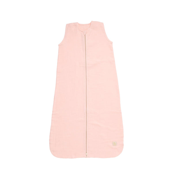 Gigoteuse D'Été Bébé En Double Gaze De Coton - Rose