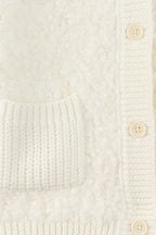 Cardigan - Fille Terry Crème