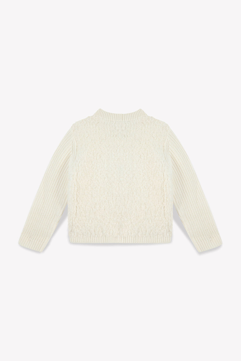 Cardigan - Fille Terry Crème