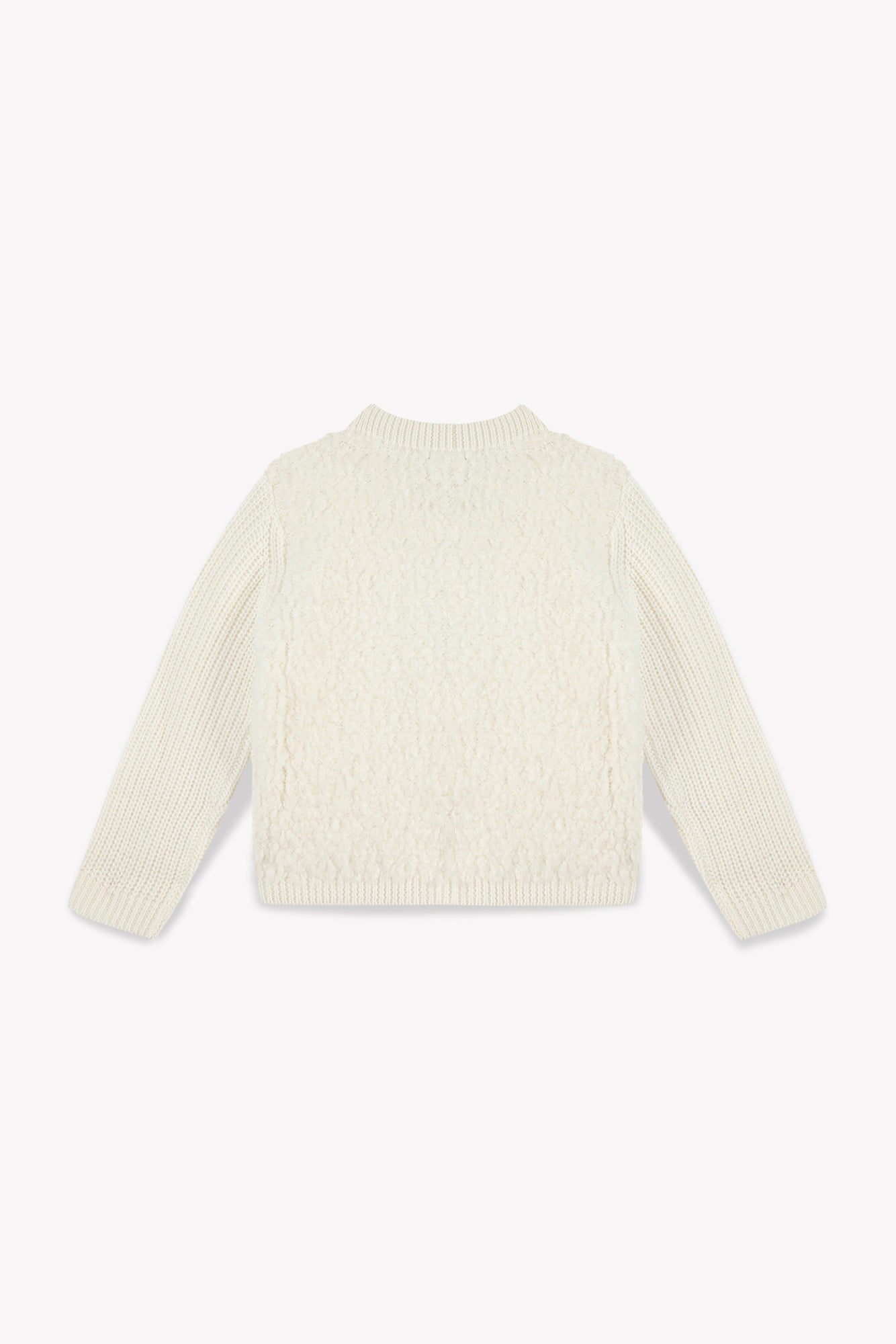 Cardigan - Fille Terry Crème