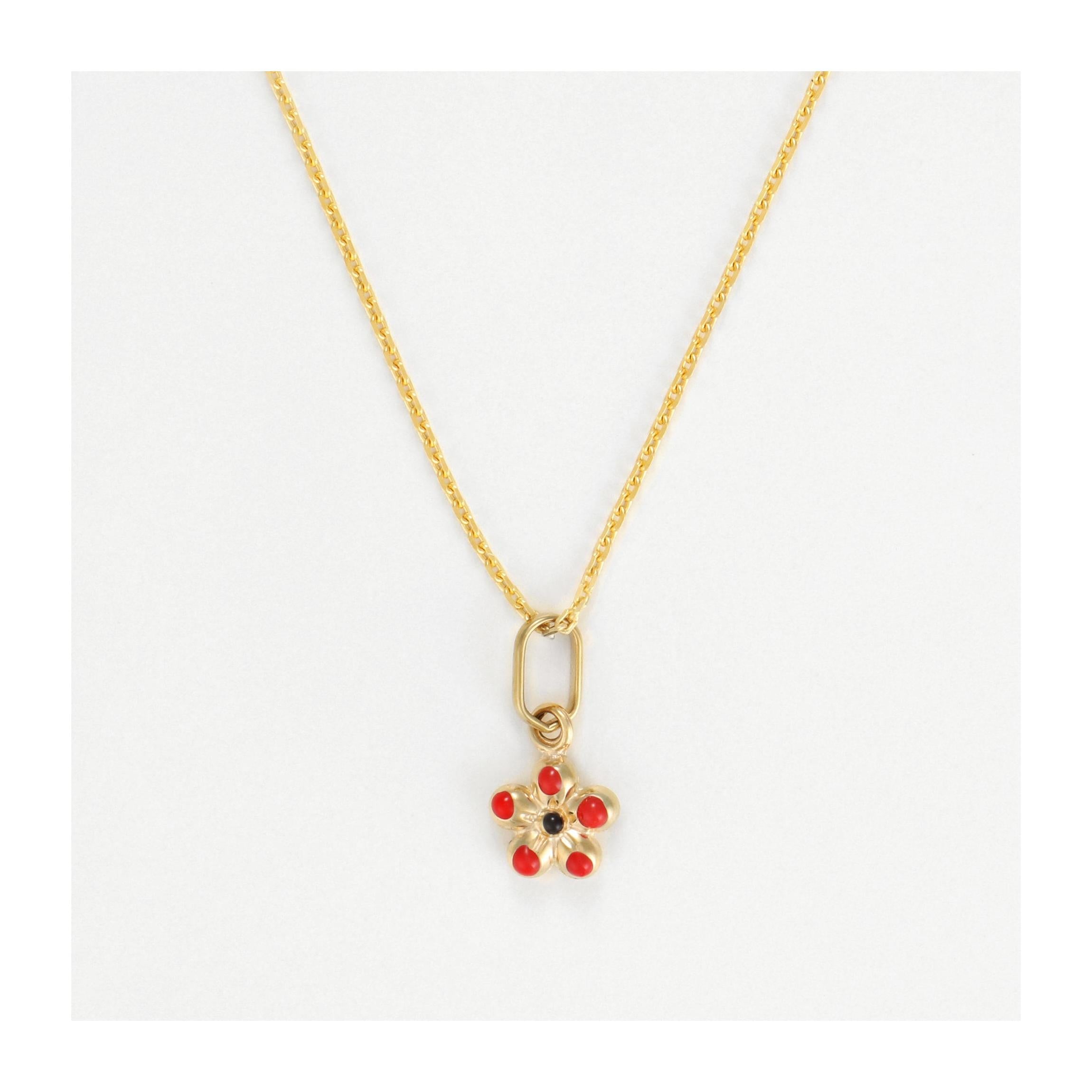 Pendentif " Floris " Or Jaune 375 /1000