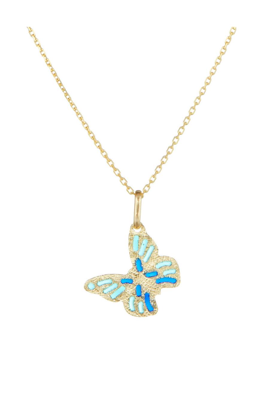Pendentif "Papillon Amoureux" Or Jaune 375/1000