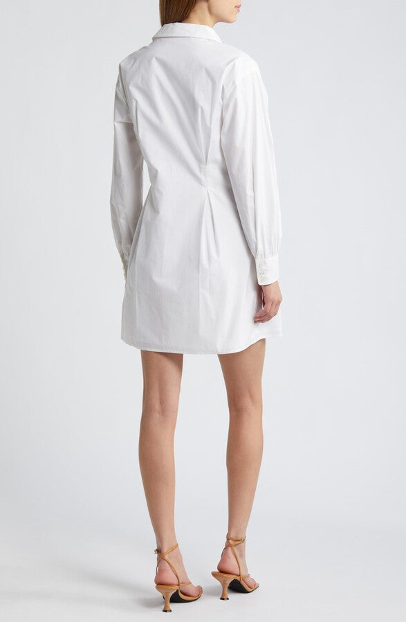 Robe Pleated Shirt - White