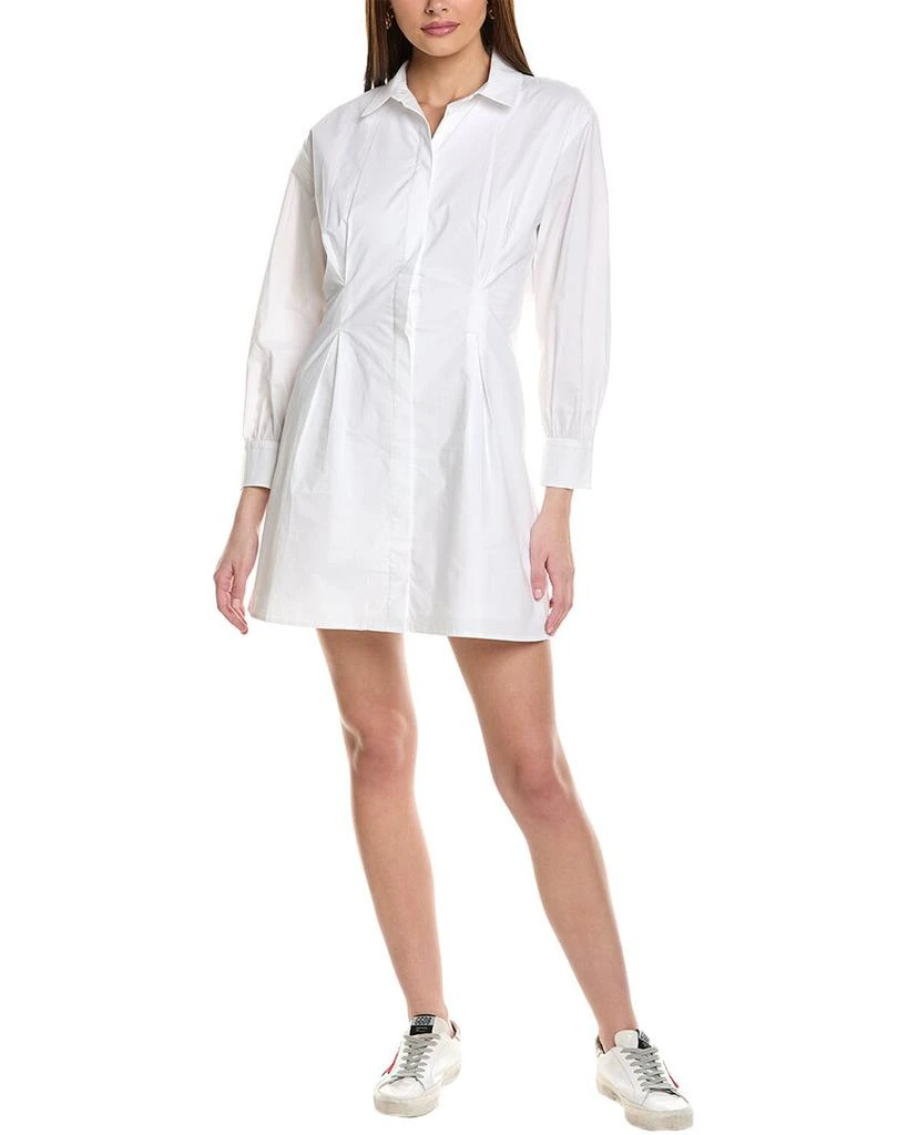 Robe Pleated Shirt - White