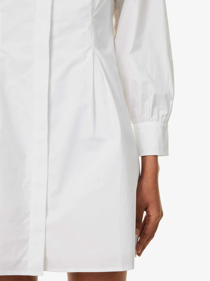 Robe Pleated Shirt - White