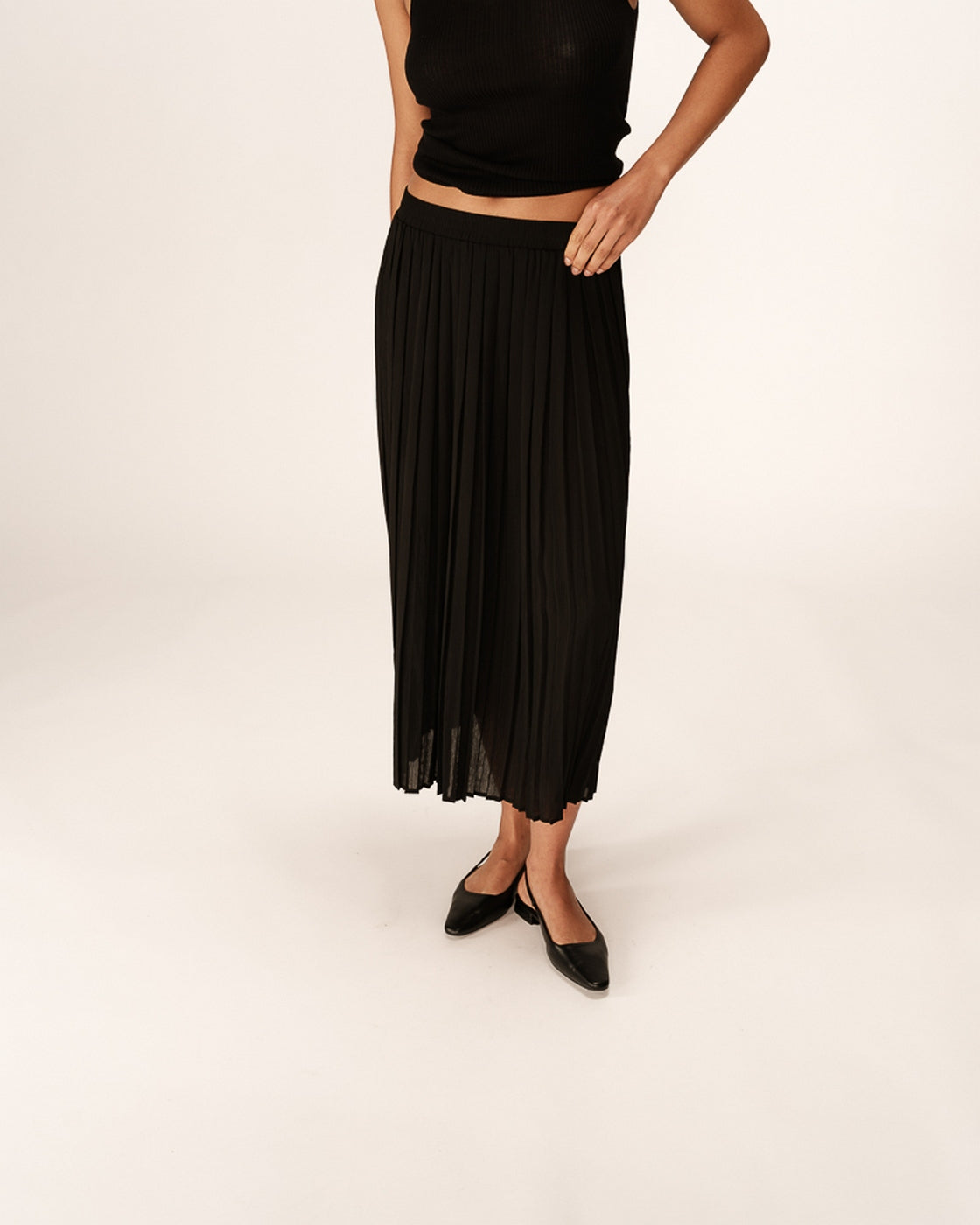 Jupe Plisse - Noir