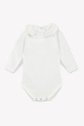 Body - Bébé Fille Col À Volant 100% Coton Bio