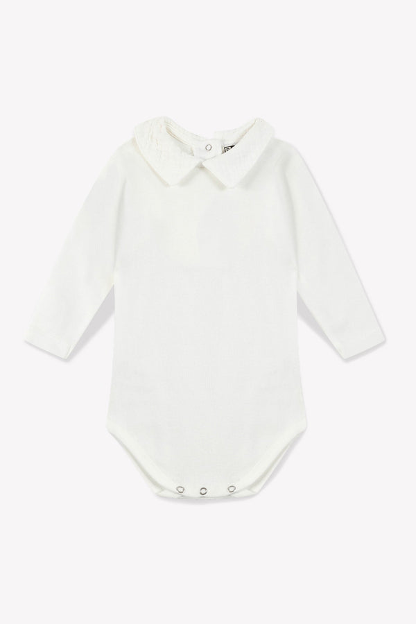 Body - Bébé Garçon Col À Revers 100% Coton Bio