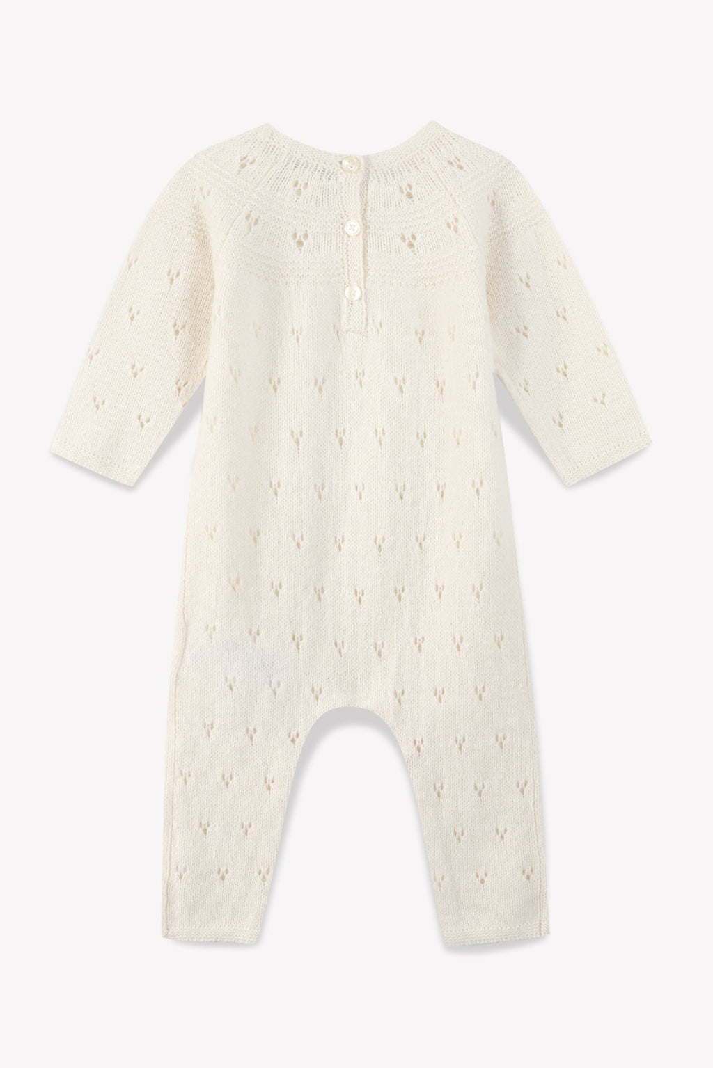 Combinaison - Bébé Détail Ajouré Laine Et Coton