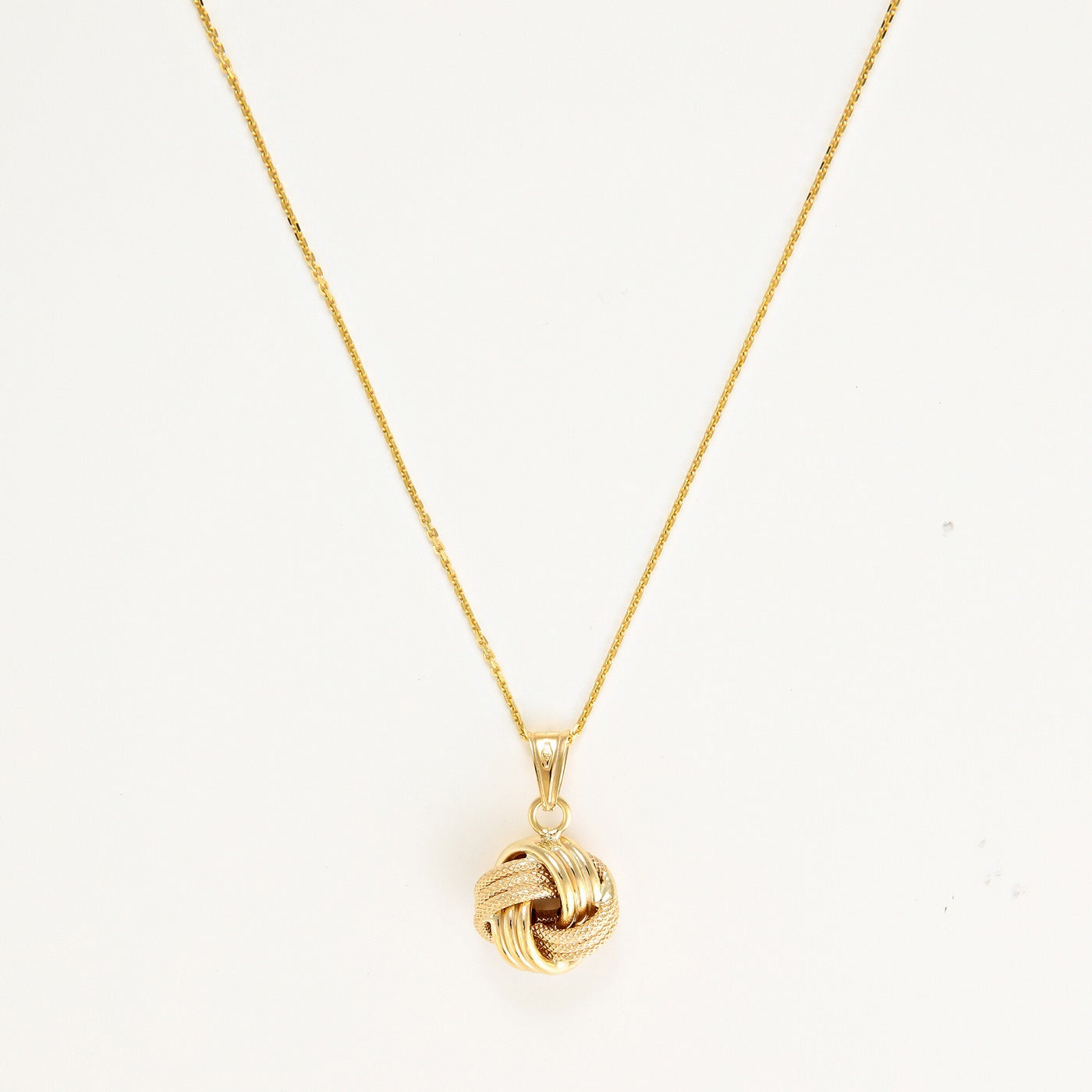 Pendentif " Noeud Torsadé " 12 Mm Or Jaune 375/1000 - Or Jaune 375/1000
