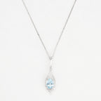 Pendentif "Brillant Topaze" Diamants 0,02Ct/2 Topaze 1,5Ct