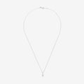 Pendentif "Mini Croix" Or Blanc Diamant : 0,02Ct/8 - Or Blanc