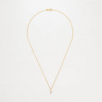 Pendentif "Mini Croix" Or Jaune Diamant : 0,02Ct/8 - Or Jaune