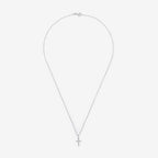 Pendentif "Croix Du Bonheur" Diamants 0,06Ct/16 - Or Blanc