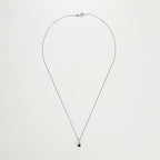 Pendentif "Marguerite Saphir" - Or Blanc 375/1000