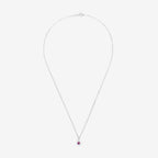 Pendentif "Précieux Rubis" Diamants: 0,03ct/11 & Rubis: 0,16ct/1