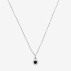 Pendentif "Précieux Saphir" Diamants: 0,03Ct/11 Saphir: 0,16Ct/1 - Or Blanc