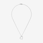 Pendentif "Coeur Oriental " Or Blanc Diamant :0,15Ct/47 - Or Blanc
