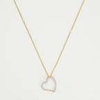 Pendentif "Coeur Oriental " Or Jaune Diamant :0,15Ct/47 - Or Jaune 375/1000