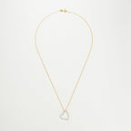 Pendentif "Coeur Oriental " Or Jaune Diamant :0,15Ct/47 - Or Jaune 375/1000