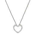 Pendentif "Joli Coeur Pm"  Or Blanc Diamant :0,07Ct/24 - Or Blanc
