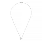 Pendentif "Joli Coeur Pm"  Or Blanc Diamant :0,07Ct/24 - Or Blanc