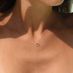 Pendentif "Joli Coeur Pm"  Or Blanc Diamant :0,07Ct/24 - Or Blanc