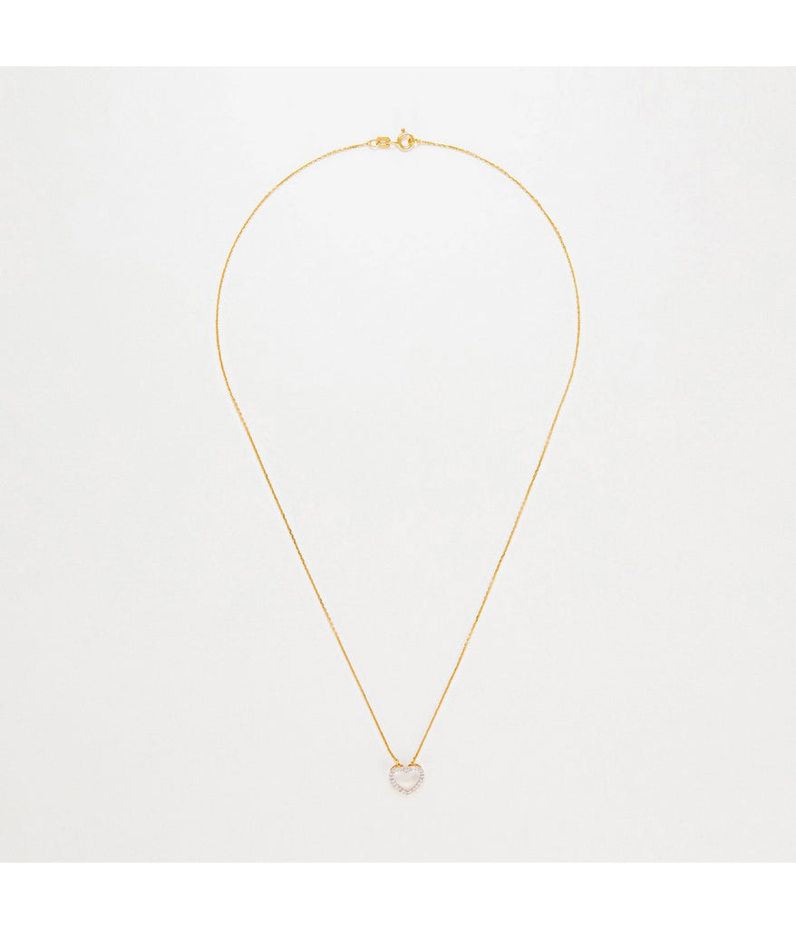 Pendentif "Joli Coeur Pm" -  Or Jaune Diamant :0,07Ct/24 - Or Jaune