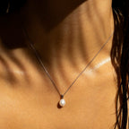 Pendentif "Luliwa" Diamants 0,02Ct/6 Perle 7,5Mm - Or Blanc