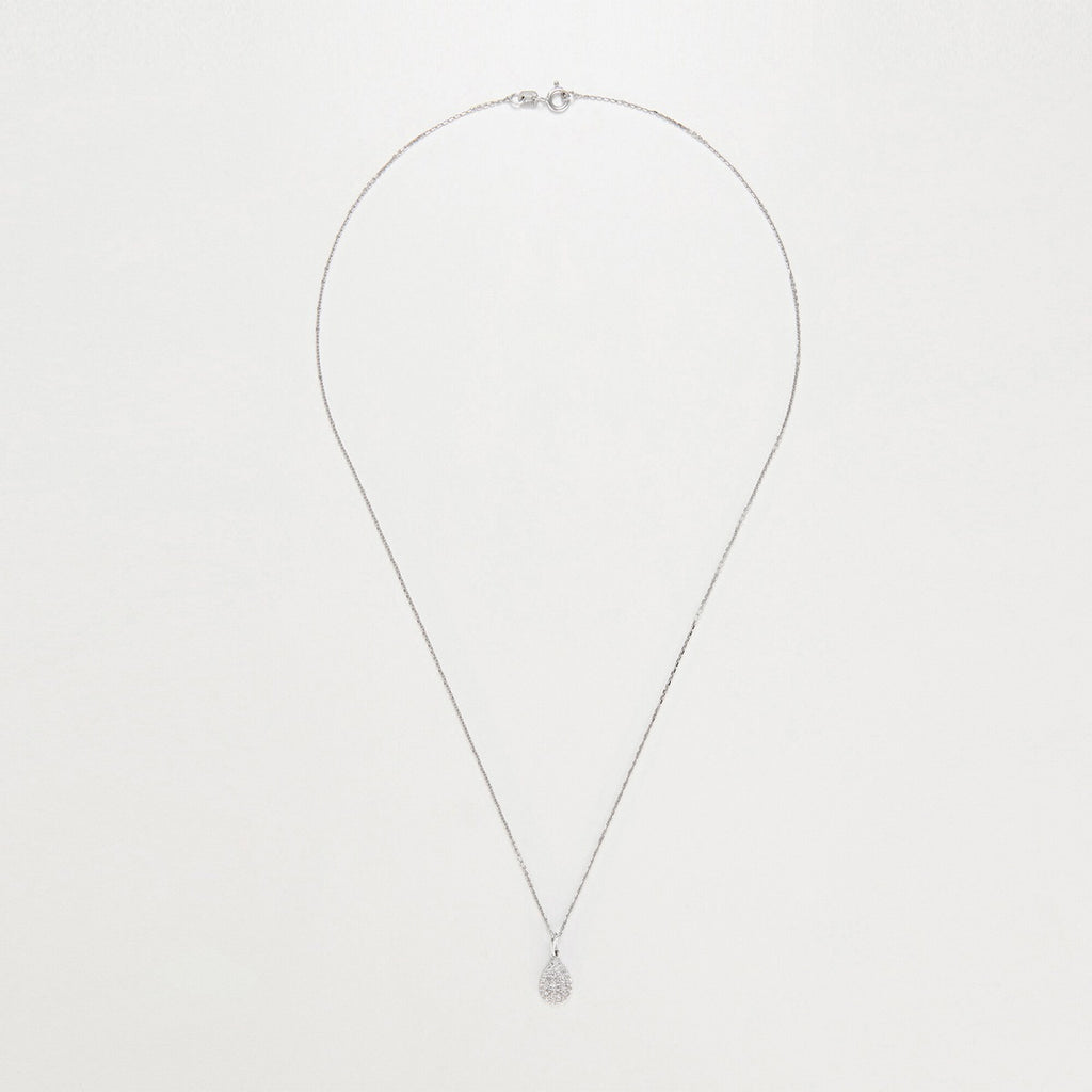 Pendentif "Goutte De Pluie" Diamants 0,11Ct/37 - Or Blanc