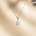 Pendentif "Goutte De Pluie" Diamants 0,11Ct/37 - Or Blanc