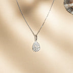 Pendentif "Goutte De Pluie" Diamants 0,11Ct/37 - Or Blanc