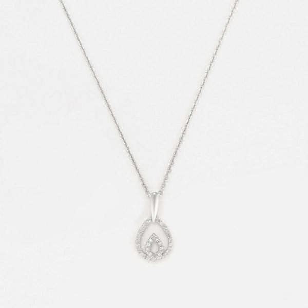 Pendentif "Shiloh" D0,12/33 - Or Blanc 375/1000