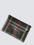 Pochette Enveloppe - Tartan Pion - Noir