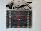 Pochette Enveloppe - Tartan Pion - Noir