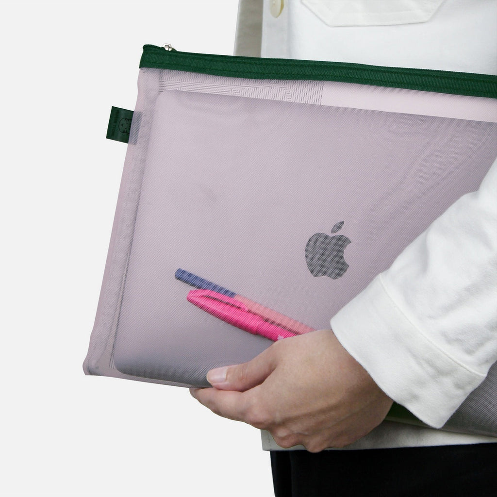 Pochette Mesh L - Rose Poudré